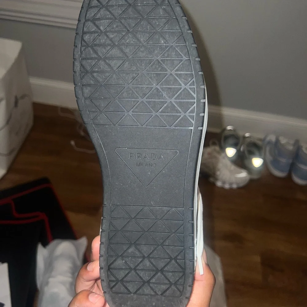 Prada Downtown Leather Sneakers - Picture 7 of 12